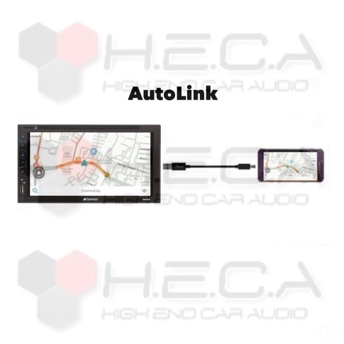 Ready Sansui Sa-5202I Full Glass Sa5202I Head Unit Tape Double Din Tv Audio Original