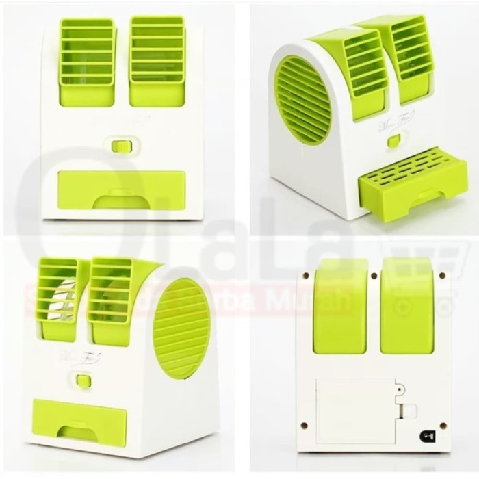 BAYAR DITEMPAT Ac Mini Portable 2 Pintu / Ac Duduk Mini Double Fan /KIPAS ANGIN MINI/KIPAS ANGIN