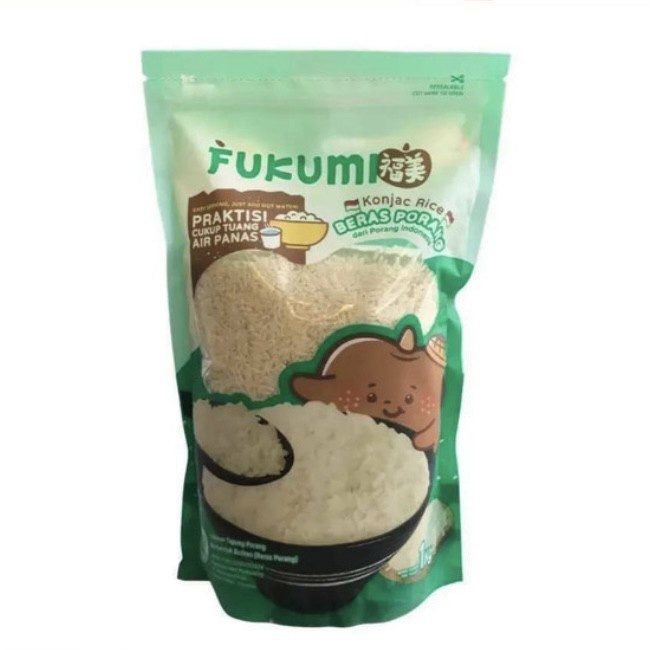 

FUKUMI beras porang 1 kg - FUKUMI KONJAC RICE SHIRATAKI 100% ORIGINAL