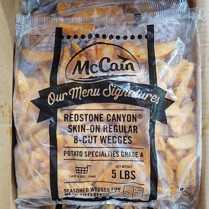 

Kentang Goreng Wedges Seasoned McCain Redstone Canyon Wedges US 2,27kg
