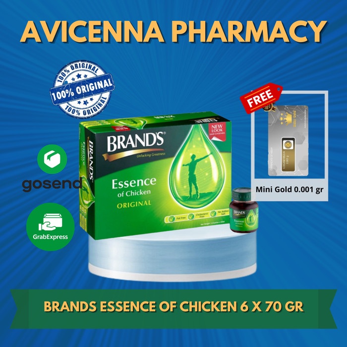 

Brand's Saripati Ayam Original 6 X 70 Gr Ekstrak Saripati Ayam