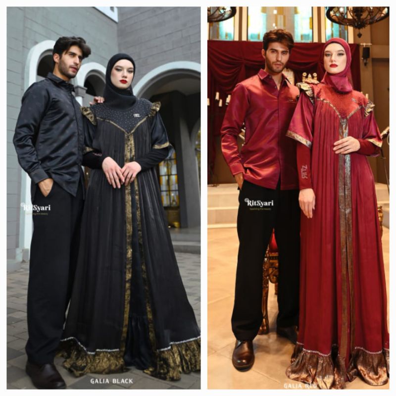 [RITZ SYAR'I]  GAMIS SYARI TERBARU / DRESS SET MEWAH " GALIA - ROYALTY - SEDASA " By Ritz Syar'i