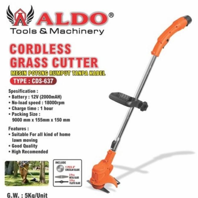 Termantab] CORDLESS GRASS CUTTER ALDO CD-637