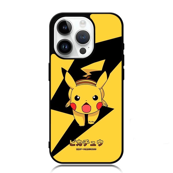 Casing iPhone 15 Plus Pro Max Pokemon Pikachu AE0751 Case Custom V3