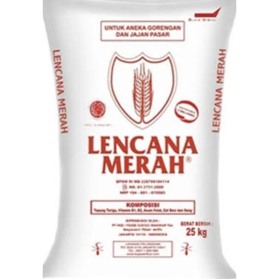 Lencana Merah Tepung Terigu Kemasan Karung