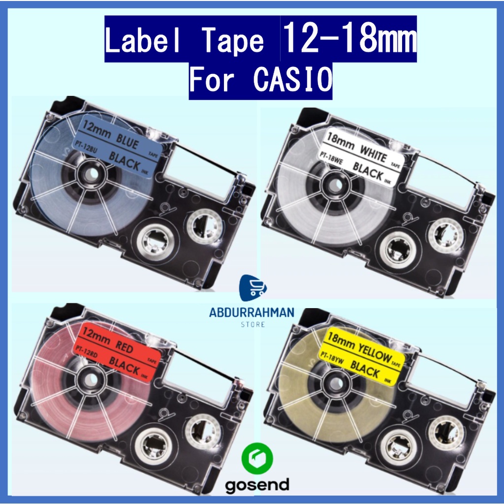 

Label Tape K-Label 9 12 18 Mm For Casio Ez Label Tape Printer 9Mm 12Mm 18Mm Kl 120 Bla White Yellow