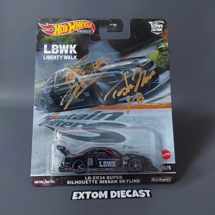 ✨New Hotwheels Nissan Skyline R34 Lbwk Black Chase Car Berkualitas