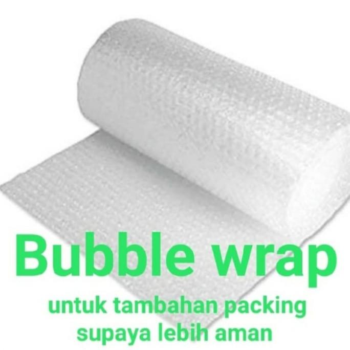 

Extra Bubble Wrap untuk tambahan packing lebih aman