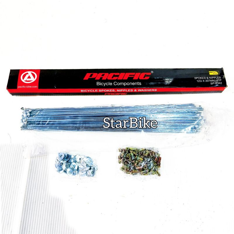 Spoke Ruji Jari Jari Sepeda 28×1 1/2 Onthel Becak Rombong 12G×28(307mm) SP-B342 Pacific