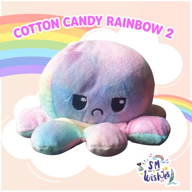 Rainbow Series Boneka Gurita Bolak-Balik Ganti Mood Pelangi