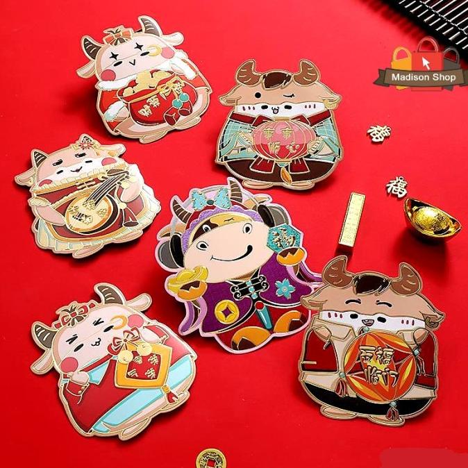 

Angpao 3D Kerbau Ampao Emas 2021 Gantung Imlek Anak Ampau Dekorasi Stok Terbatas