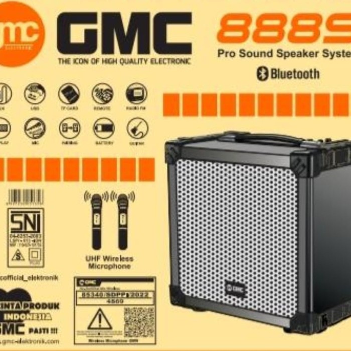 Promo Speaker Karaoke Portable Gmc 888S 10Inci Terbaru
