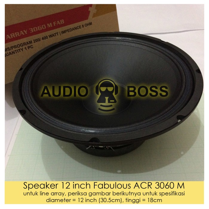 Promo Speaker Acr 12" Fabulous 3060 Acr 12 Inch Fabulous / 12" Fabulus 3060