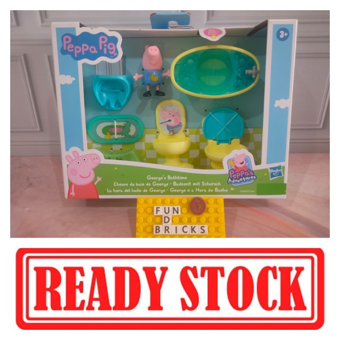 peppa george bathtime peppa pig hasbro
