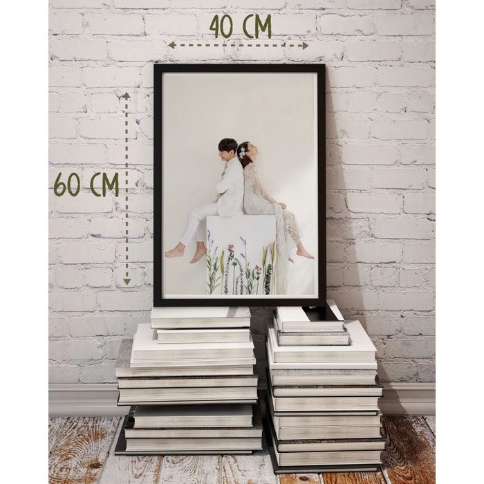Promo Frame A2 Poster Foto Minimalis Hitam Putih Sparkjoy