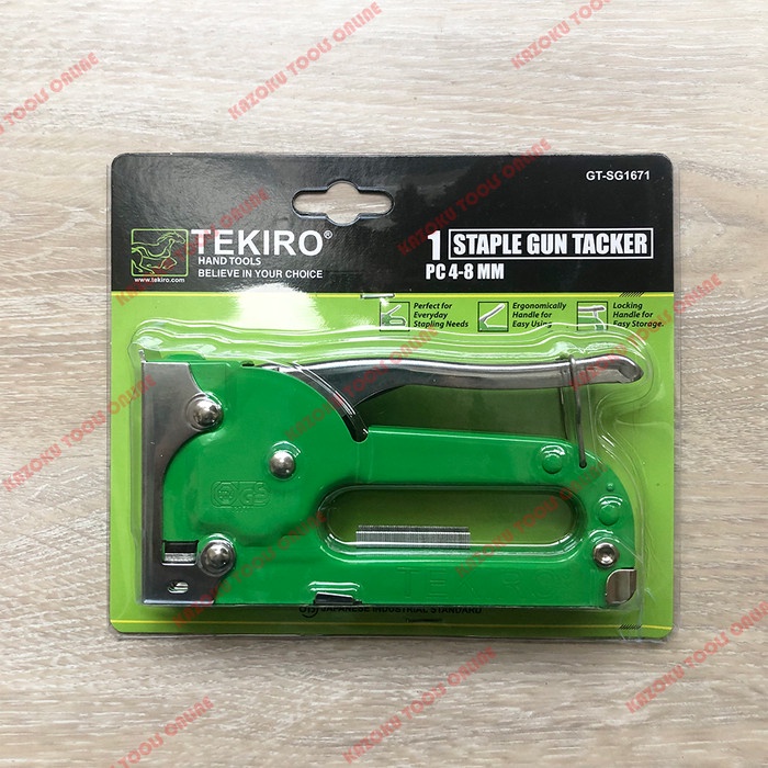 

Promo Staple Gun Tacker / Tembakan Staples Standar 4-8 Mm Tekiro Terbaru