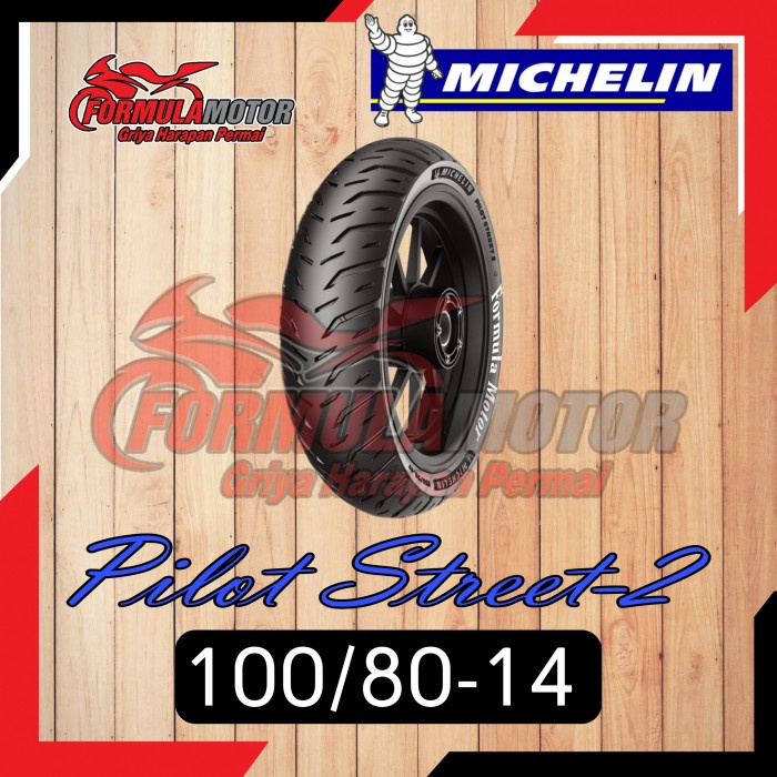 100/80-14 Ban Michelin Pilot Street 2 Tubeless Ring 14
