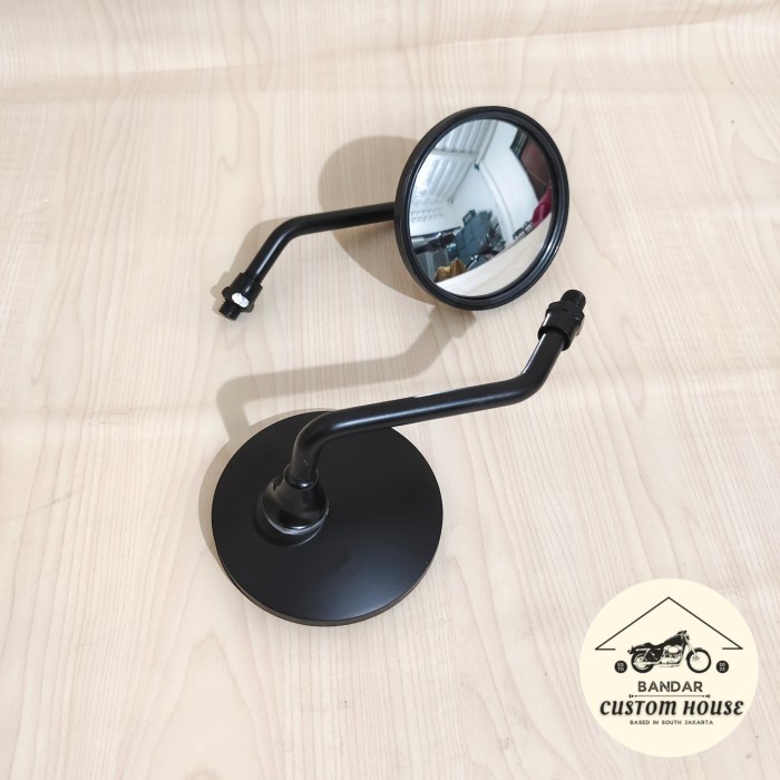 SPION CUSTOM BULAT KECIL CEMBUNG HITAM PENDEK YAMAHA XSR 155