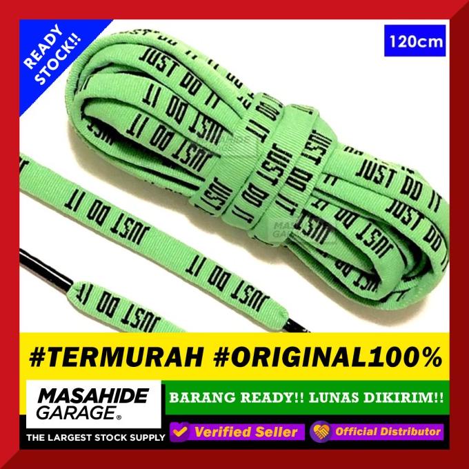Just Do It Laces Limited Edition - Shoelaces Tali Sepatu - Green Kode 673