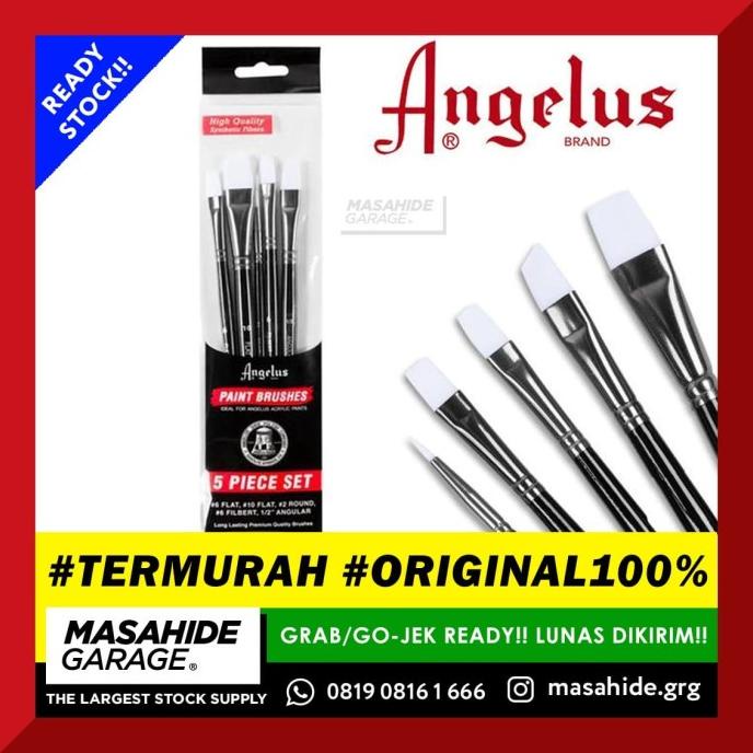 

(Termurah) Angelus Paint Brush Set - 5 Pcs Kode 1264