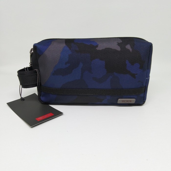 ✨Sale Tumi Small Kit / Clutch / Pouch - Blue Camo Bisa Sameday