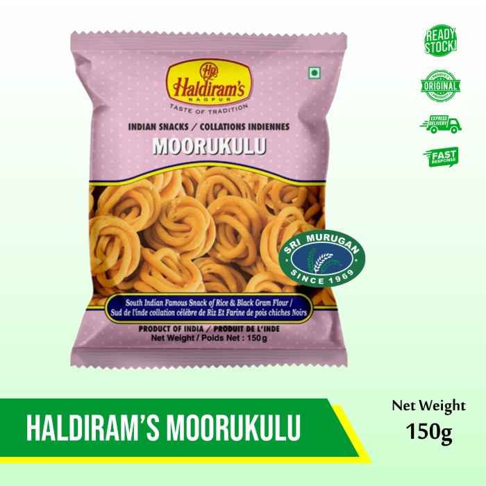 

>*>*>*>*] HALDIRAMS MOORUKULLU 150 GM