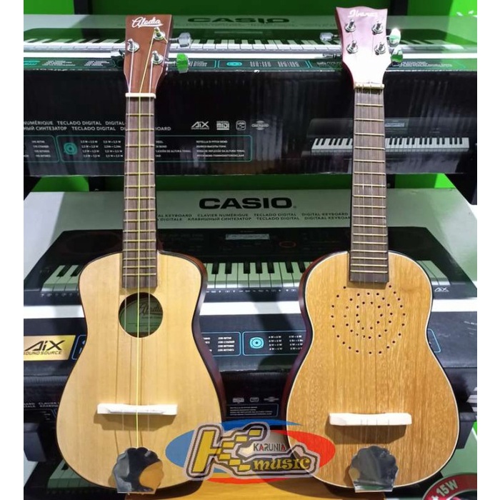 Ukulele - Ukulele Cak Standart Pentas Senar 4 Dan Senar 3 Kayu Bobokan