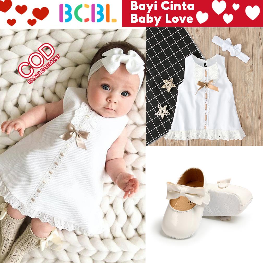 Baju Bayi Perempuan Dress Baptis-Queen Series Usia Newborn- Pakaian Baju Bayi Perempuan Dress Aqiqah