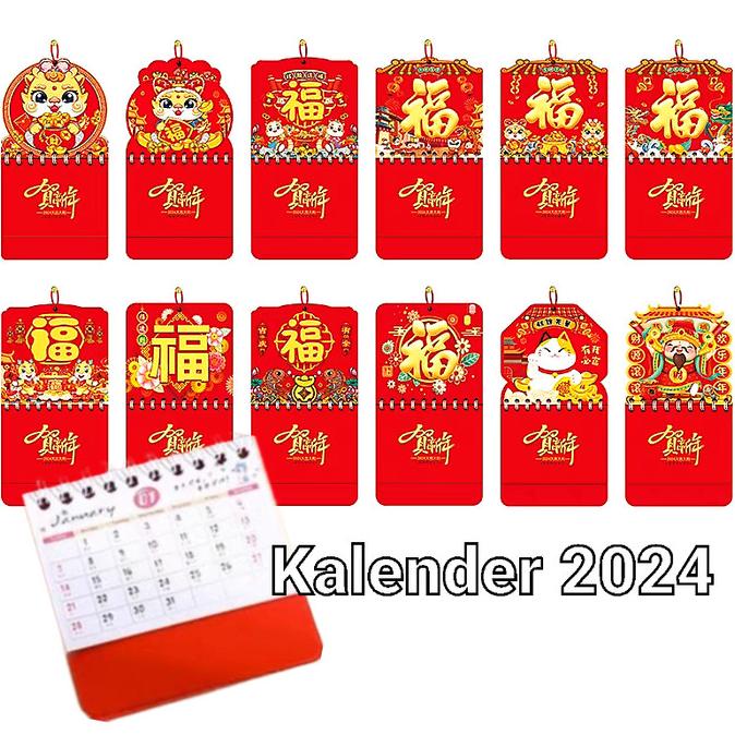 

Terbaik Kalender Mini 2024 Kalender Tahun Naga Bulanan Souvenir Kado Imlek Berkualitas