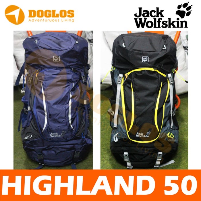 {Shop} Tas Carrier JWS Jack Wolfskin Highland Trail XT 50 L Original ori Diskon