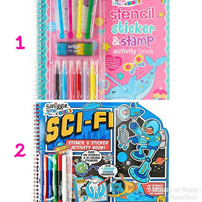 

Big Sale Smiggle Stencil Sticker & Stamp Ity Book - Buku Sticker Smiggle Limited Edition