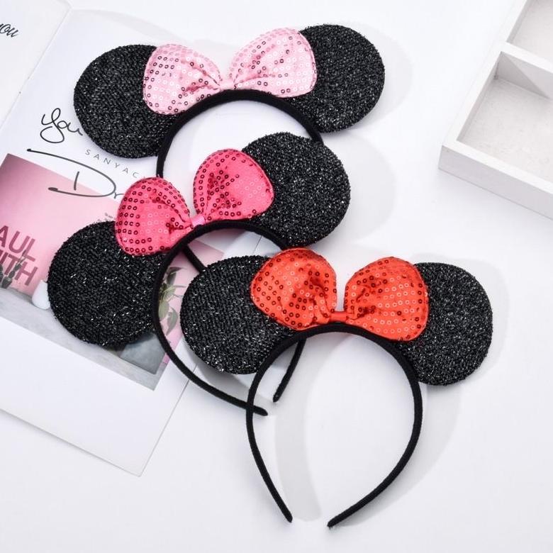 Baru - BANDO MICKEY MOUSE GLITTER JUMBO / BANDO MIKI / BANDO MICKEY GLITTER / MICKEY MOUSE HEADBAND 