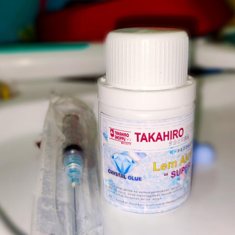 

Hot Sale Lem Akrilik Super Bening crystal glue + suntikan. ..