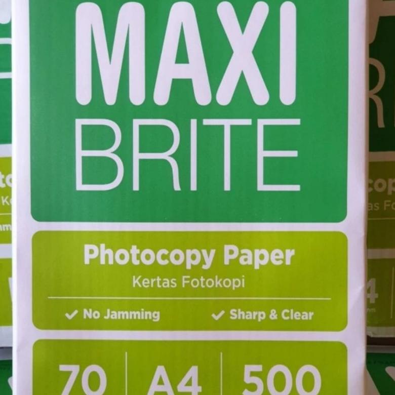 

Update - Kertas HVS 70 gram MAXIBRITE A4 | per rim