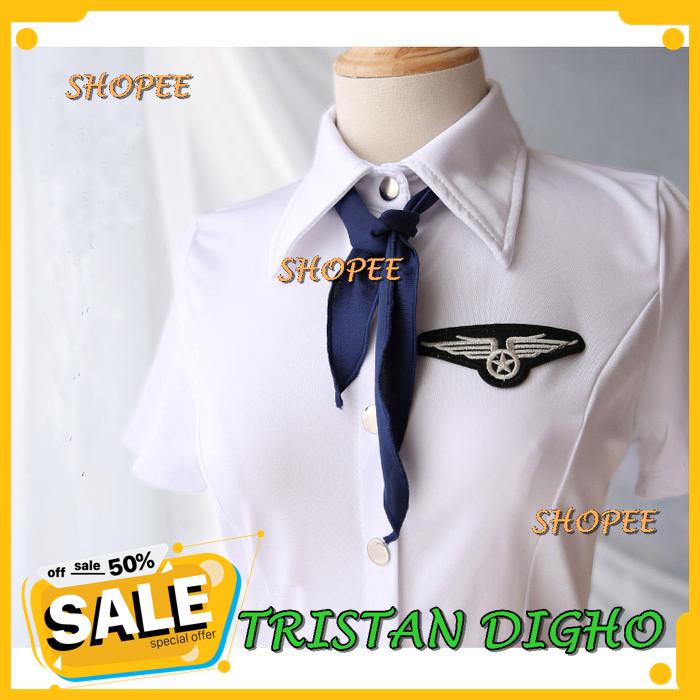 LINGERIE PRAMUGARI FLIGHT ATTENDANT SAILOR LINGERIE COSPLAY A / LINGERIE PRAMUGARI FLIGHT ATTENDANT 