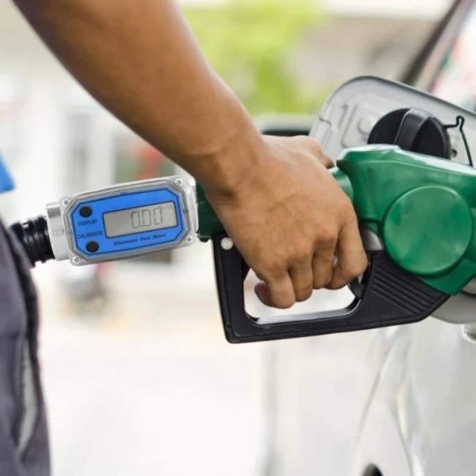 Digital Flow Meter Turbine 1 Inch Flow Meter Solar/Air Digital 1"