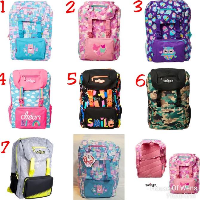 Smiggle Snap Foldover Backpack - Tas Backpack Smiggle Berkualitas