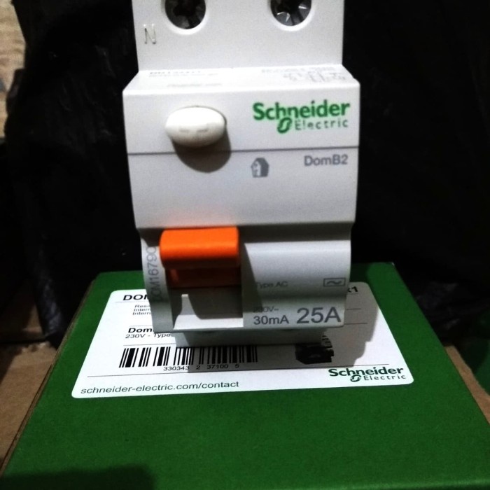 [New] Elcb /Rccb 2P 25A 30Ma Schneider Terbaru