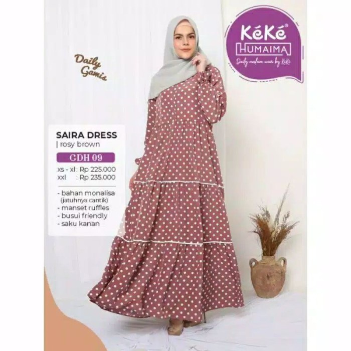 [Original] Gamis Keke Humaima Saira Series - Gdh 09 Limited