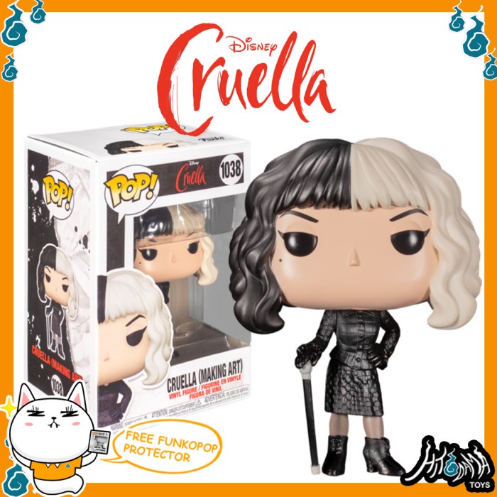 ✅Baru Funko Pop Disney Cruella - Cruella Making Art #1039 Figure De Vil Terbaru