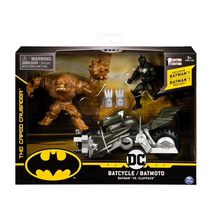 DC Action Figure Batman Batcycle/Batmoto Batman vs Clayface