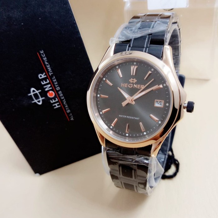 ✅Ori Hegner 8009 - Jam Tangan Wanita Formal Murah - Stainless Steel - Ori Berkualitas