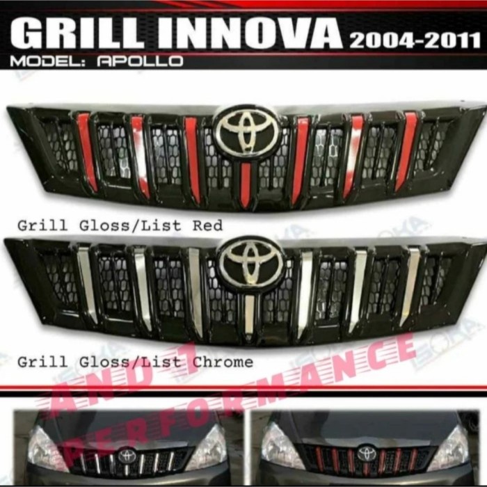 Asli Grill Innova 2004 2005 2006 2007 2008 2009 2010 2011 Ori