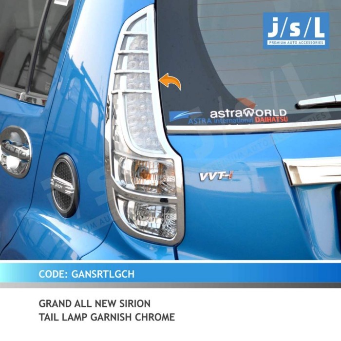 ✨New Paket Head Lamp Dan Tail Lamp Garnish New Sirion 2013-2017 Berkualitas