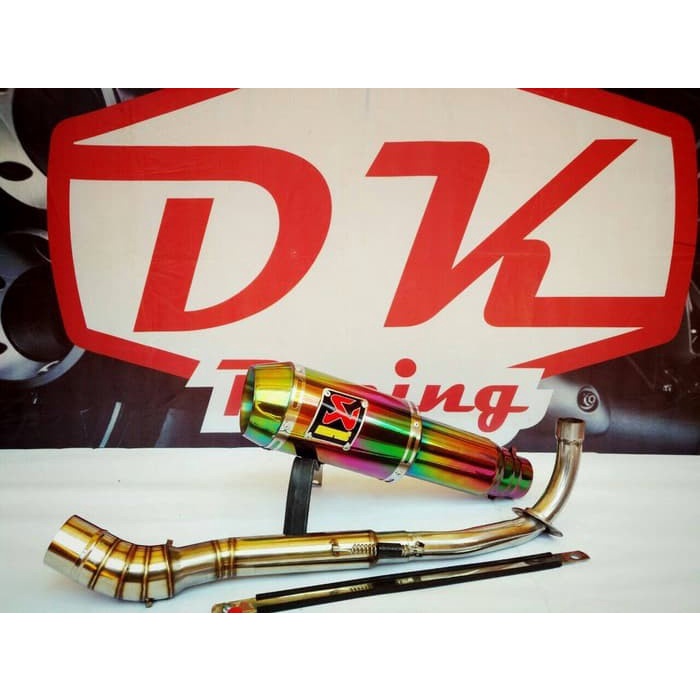 ✨New Knalpot Racing Honda Supra X Lama Akrapovic Rainbow Fullsystem Terbatas