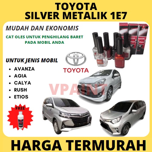CAT OLES MOBIL TOYOTA SILVER 1E7 AVANZA,CALYA,RUSH,AGIA ORIGINAL star