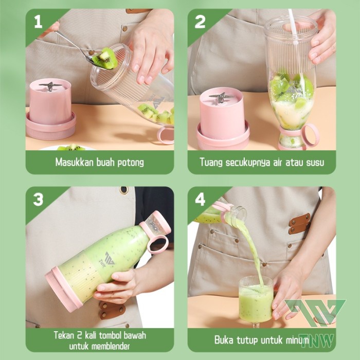 Tnw R Blender Portable Ni R Cup 6 Pisau Blender Kapsul Jus