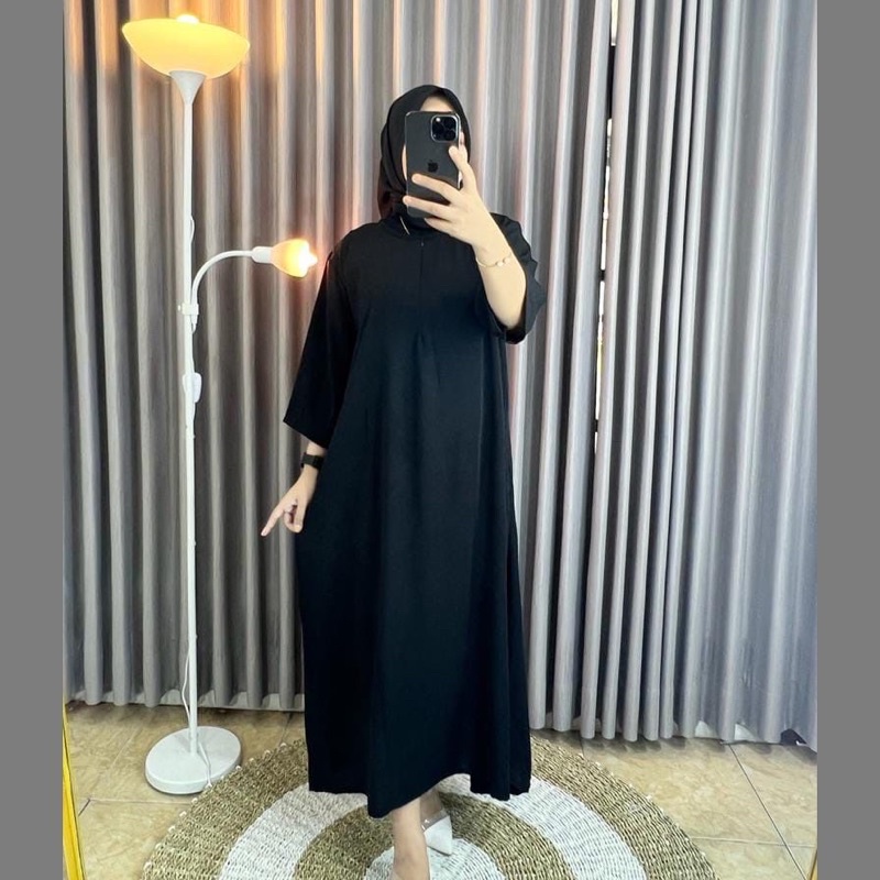 Daster crinkle polos