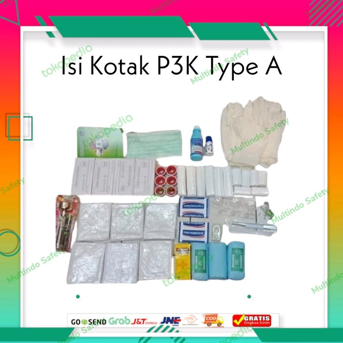 ISI OBAT P3K LENGKAP TIPE A / ISI KOTAK P3K DINDING TIPE A FIRST