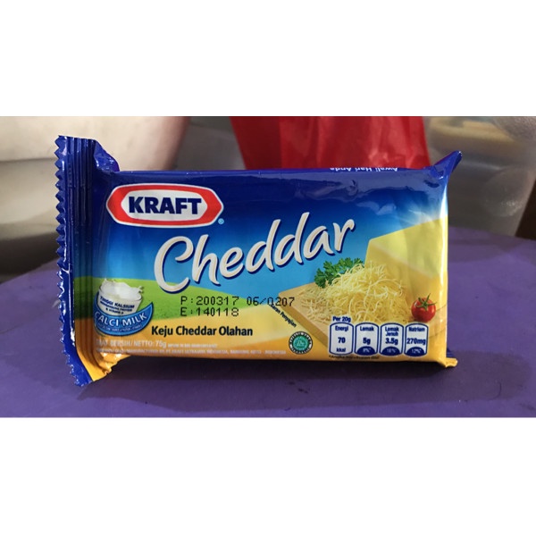 

keju cheddar kraft 70gr cintamitra7